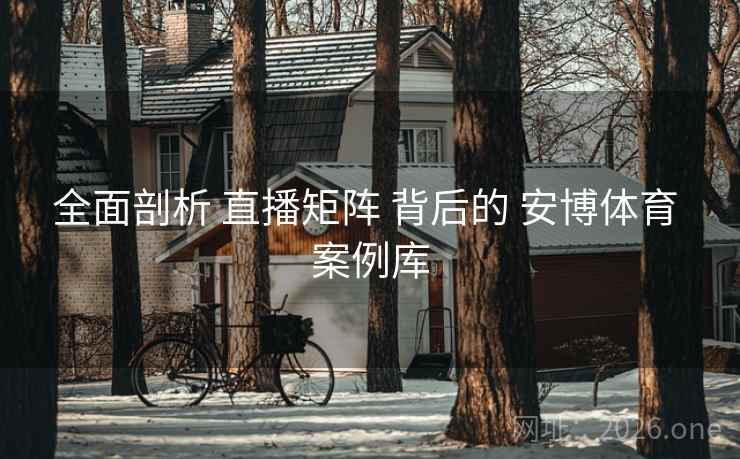 全面剖析 直播矩阵 背后的 安博体育 案例库 全面剖析 直播矩阵 背后的 安博体育 案例库