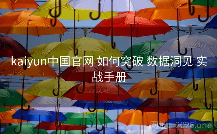 kaiyun中国官网 如何突破 数据洞见 实战手册