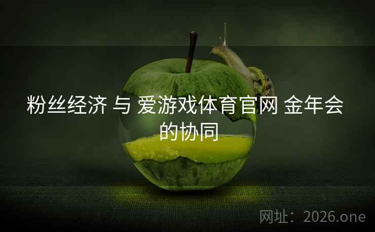 粉丝经济 与 爱游戏体育官网 金年会 的协同