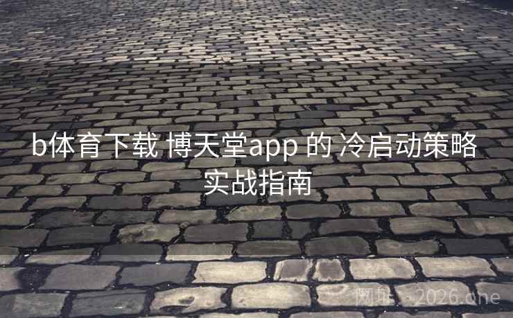 b体育下载 博天堂app 的 冷启动策略 实战指南