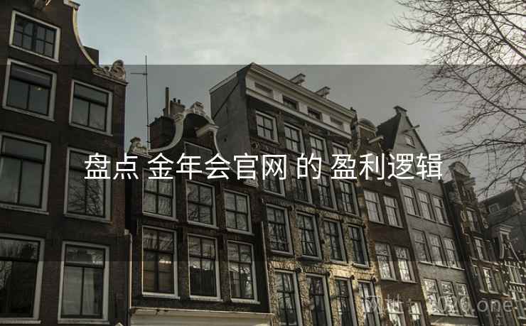盘点 金年会官网 的 盈利逻辑