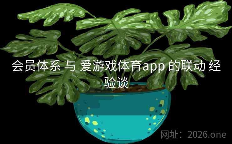 会员体系 与 爱游戏体育app 的联动 经验谈