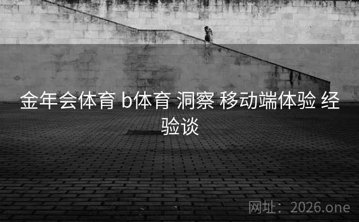 金年会体育 b体育 洞察 移动端体验 经验谈